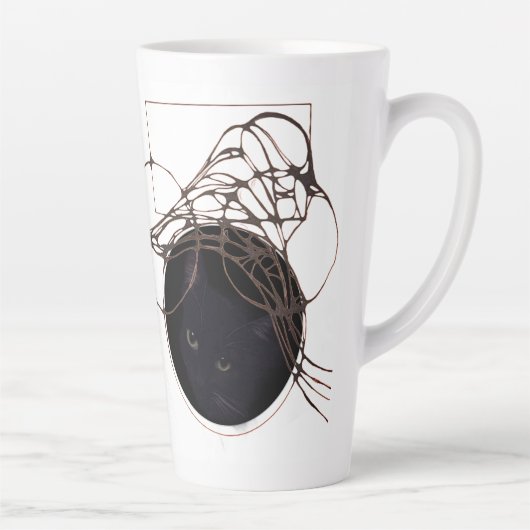 Liquid Blue Reverie — Contemporary Art Collection Latte Mok (Rechts)