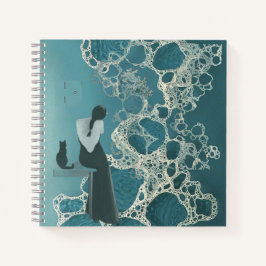 Liquid Blue Reverie — Contemporary Art Collection Notitieboek
