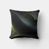Liquid Chrome Abstract: Dark Iridescence Kussen (Voorkant)