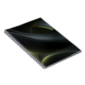 Liquid Chrome Abstract: Dark Iridescence Notitieboek (Rechterzijde)