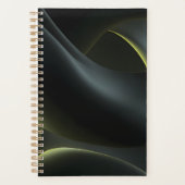 Liquid Chrome Abstract: Dark Iridescence Planner (Voorkant)