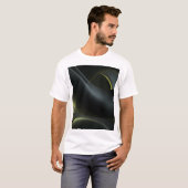 Liquid Chrome Abstract: Dark Iridescence T-shirt (Voorkant volledig)