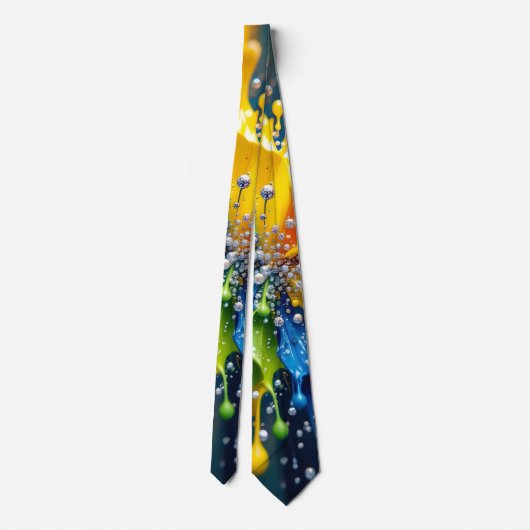 Liquid Color Explosion Necktie Stropdas (Achterkant)