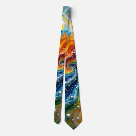Liquid Color Necktie Stropdas (Achterkant)