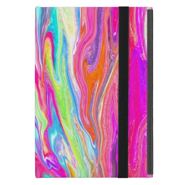 Liquid Color Neon iPad Mini Hoesje (Voorkant Dicht)