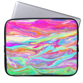 Liquid Color Neon-laptophoes Laptop Sleeve