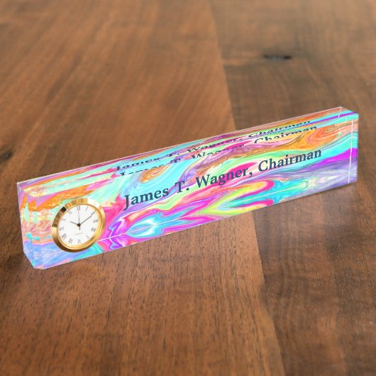 Liquid Color Neon Naambordje (Zijkant)