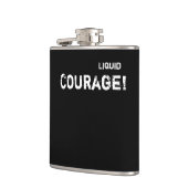Liquid Courage Funny Alcohol Quote Wedding Groom Heupfles (Links)