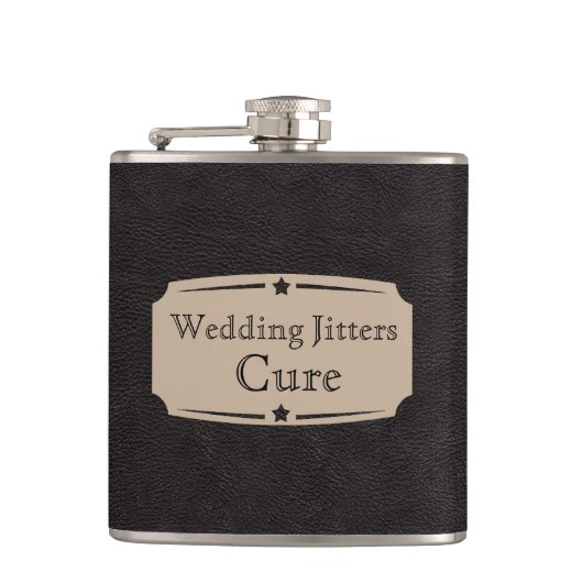 Liquid Courage Wedding Jitters Cure Heupfles (Voorkant)