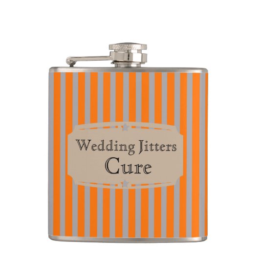 Liquid Courage Wedding Jitters Cure Heupfles (Voorkant)
