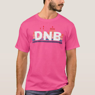 Liquid DNB Retro Soundwave Drum en Bass Rave Shir T-shirt