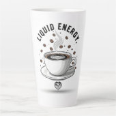 Liquid Energy Coffee Cup Latte Mok (Voorkant)