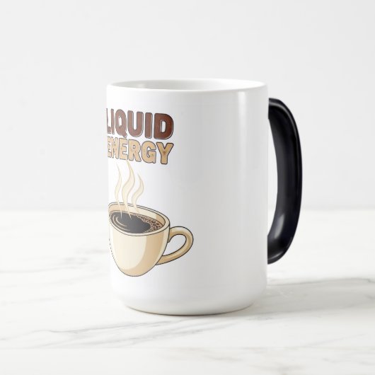 Liquid Energy Coffee Cup Magische Mok (Voorkant rechts)