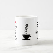 Liquid energy warning grappig aanpasbaar magische mok (Center)