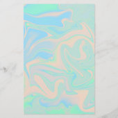 Liquid faux holographic iridescent texture flyer (Achterkant)
