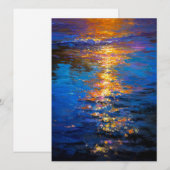 Liquid Fire at Dusk Feestdagenkaart (Voorkant / Achterkant)