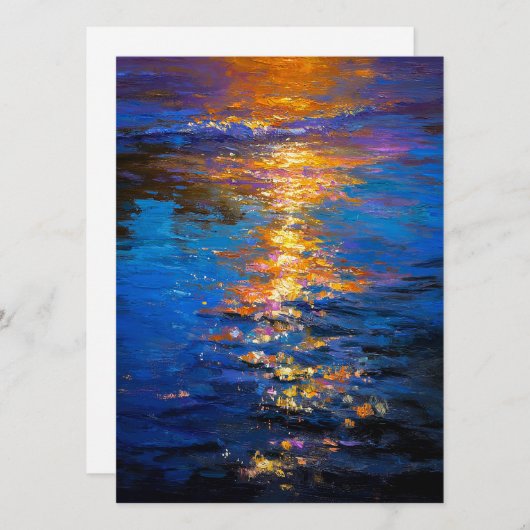 Liquid Fire at Dusk Feestdagenkaart (Voorkant / Achterkant)