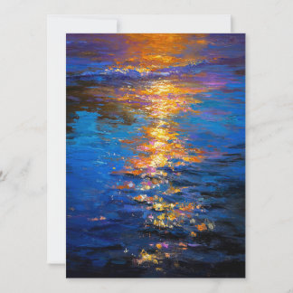 Liquid Fire at Dusk Feestdagenkaart