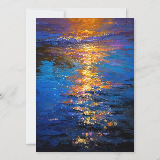 Liquid Fire at Dusk Feestdagenkaart (Voorkant)