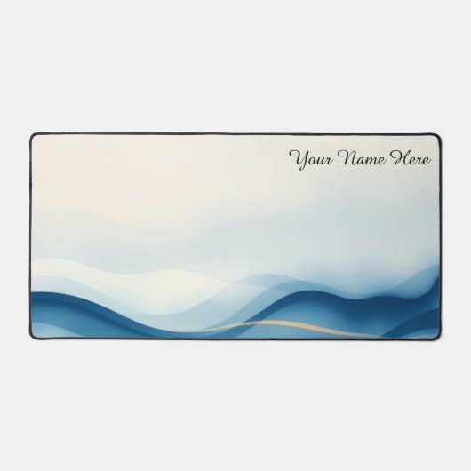 Liquid Flow State Abstract Large Gaming Bureaumat (Voorkant)