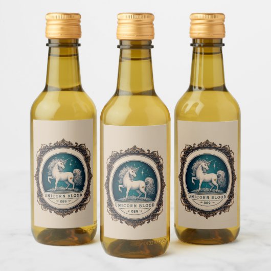 Liquid Funny Sticker Naam Partij Fles Gin Eenhoorn (Flessen)