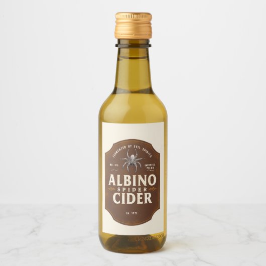 Liquid Funny Sticker Naam Partij Fles Gin Eenhoorn (Voorkant)