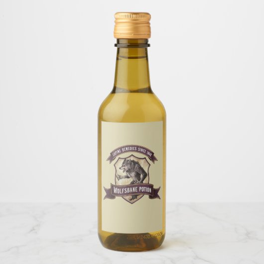 Liquid Funny Sticker Naam Partij Fles Gin Eenhoorn (Voorkant)