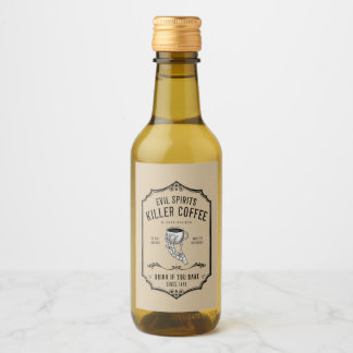 Liquid Funny Sticker Naam Partij Fles Gin Eenhoorn