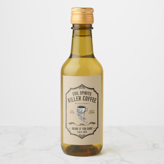Liquid Funny Sticker Naam Partij Fles Gin Eenhoorn (Voorkant)
