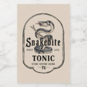 Liquid Funny Sticker Naam Partij Fles Gin Eenhoorn (Enkel label)