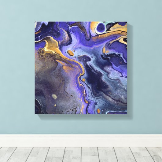 Liquid Galaxy 1 Canvas Afdruk (Insitu (Houten vloer))