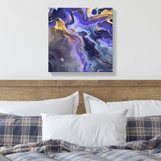 Liquid Galaxy 1 Canvas Afdruk (Insitu (Slaapkamer))