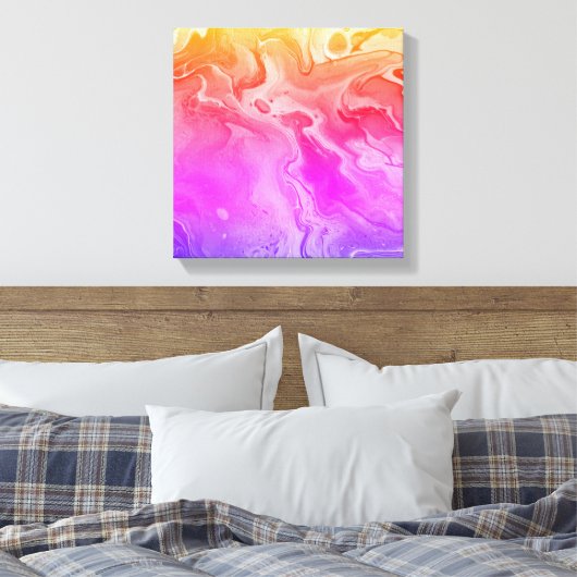 Liquid Galaxy 4 Canvas Afdruk (Insitu (Slaapkamer))