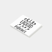 Liquid geduld post-it® notes (Schuin)