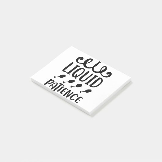 Liquid geduld post-it® notes (Schuin)
