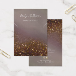 Liquid glitter design ketting display kaart