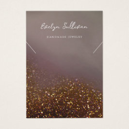 Liquid glitter design ketting display kaart