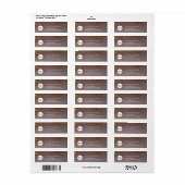 Liquid glitter logo return address label (Full Sheet)