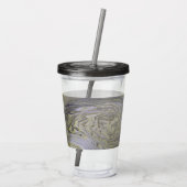 Liquid Gold Acrylic Pour Tumbler Acryl Drinkbeker (Achterkant)