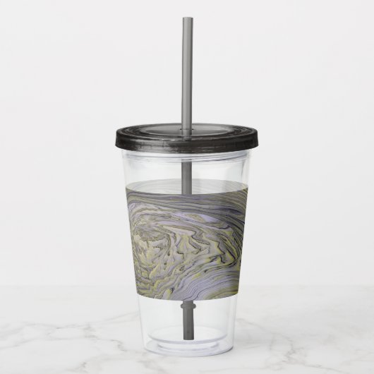 Liquid Gold Acrylic Pour Tumbler Acryl Drinkbeker (Voorkant)