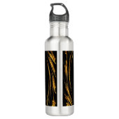 Liquid Gold Black Monochrome Achempong Waterfles (Achterkant)