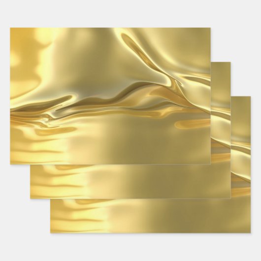 Liquid Gold Digital Print Inpakpapier Vel (Set)