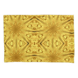 Liquid Gold: Gilded Zenith | Opulent Swirl Accent Kussensloop