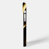 Liquid Gold glanzende metalen werveling Case-Mate iPhone Case (Achterkant / Links)