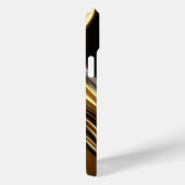 Liquid Gold glanzende metalen werveling Case-Mate iPhone Case (Achterkant / Rechts)