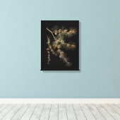 Liquid Gold pine tree branch Plants nature art Canvas Afdruk (Insitu (Houten vloer))