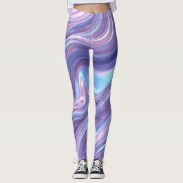 Liquid Holographic Flow – Seamless Abstract  Leggings