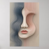 Liquid Identity Poster Abstracte muurkunst (Voorkant)