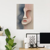 Liquid Identity Poster Abstracte muurkunst (Thuiskantoor)