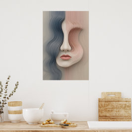 Liquid Identity Poster Abstracte muurkunst